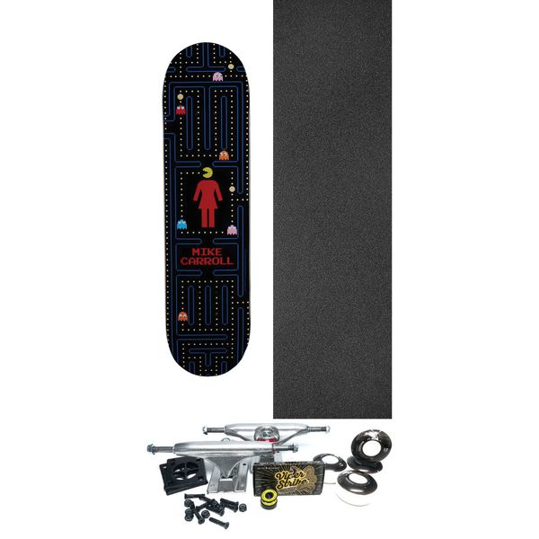 Girl Skateboards Mike Carroll Pac-Man Skateboard Deck - 8.5" x 32" - Complete Skateboard Bundle